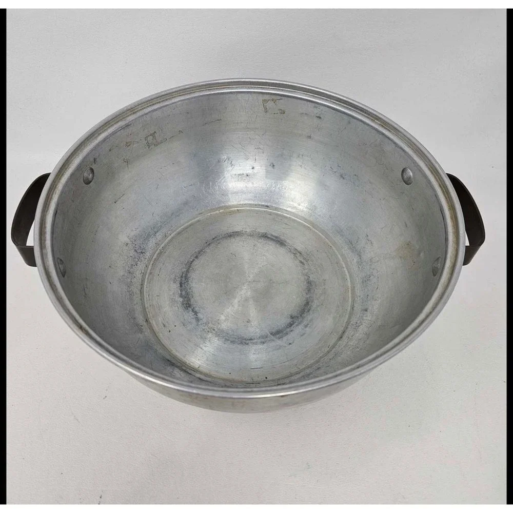 Vintage Pure Aluminum Steamer Pan Lid‎ Wire Rack USA 9.5in Silver Mid Century